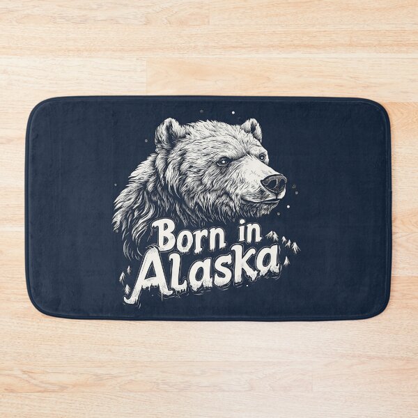 Item preview, Born in Alaska Grizzly Bear  designed and sold by OriginalBeerCat.