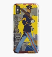 Vintage US Marines, Service on Land and Sea iPhone Case