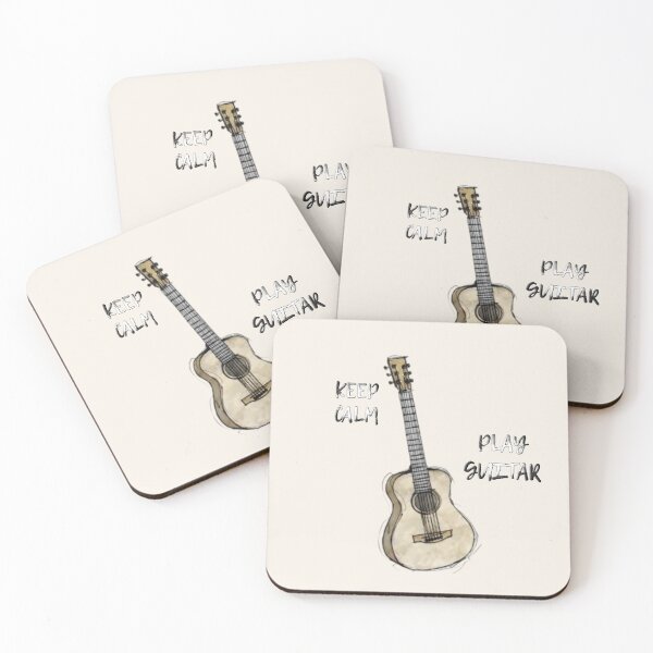 Item preview, Keep calm, play guitar. designed and sold by WolfieHub.