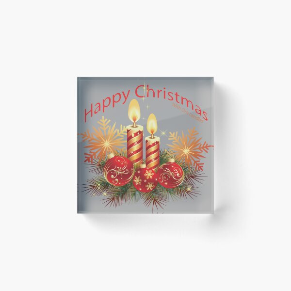 Item preview, Happy Christmas with Orn Candles designed and sold by GraphixKing999.
