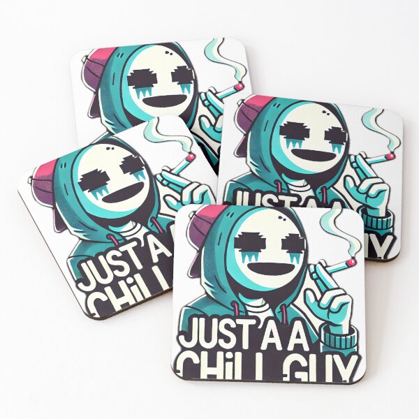 Item preview, Chill guy meme sticker design for t shirt designed and sold by NCNGDESIGN.