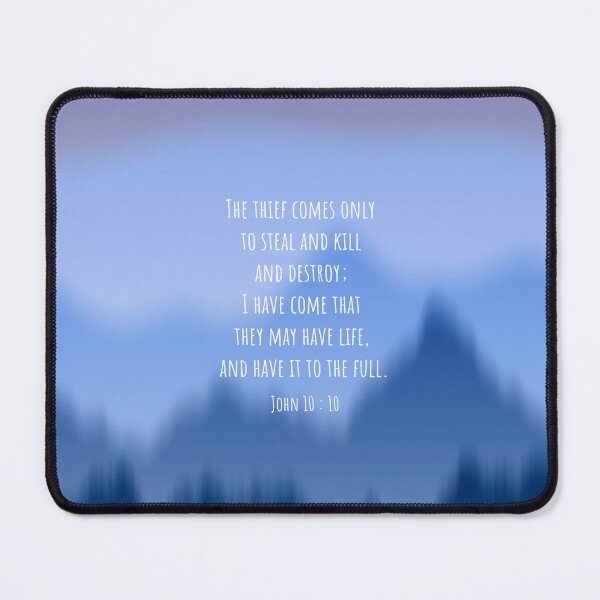 Item preview, John 10 : 10 - Thief comes - Bible passage designed and sold by JF Designs.
