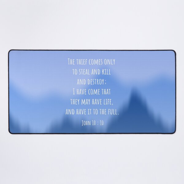 Item preview, John 10 : 10 - Thief comes - Bible passage designed and sold by JF Designs.