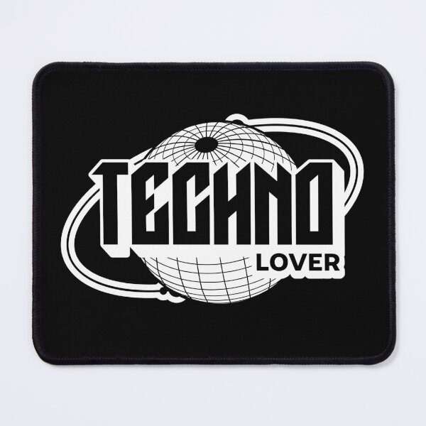 Item preview, TECHNO  - Lover Globe Y2K  (White)  designed and sold by Discothreadz.