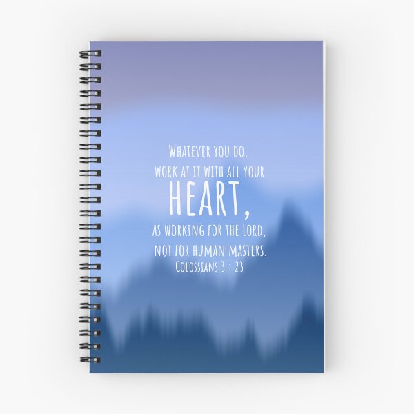 Item preview, Colossians 3 : 23 - Work with all your heart - Bible passage designed and sold by JF Designs.