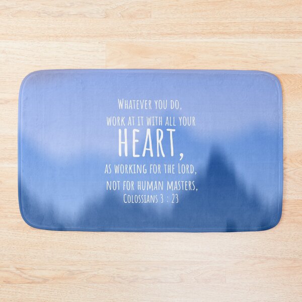 Item preview, Colossians 3 : 23 - Work with all your heart - Bible passage designed and sold by JF Designs.