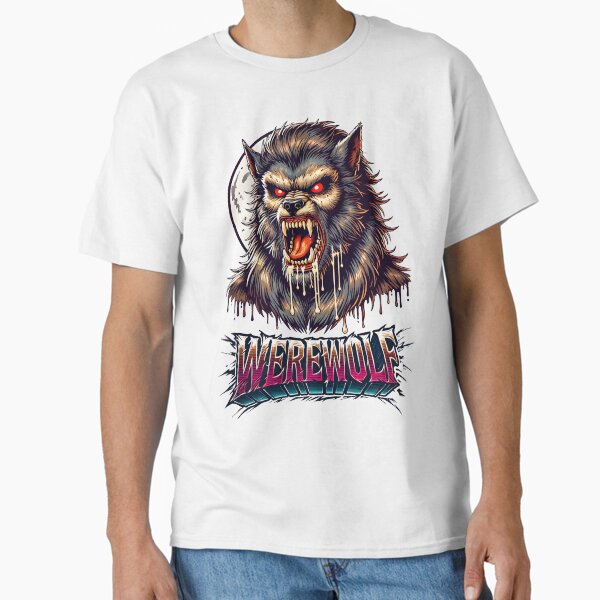 Item preview, Retro Style Werewolf designed and sold by JonelleTshirts.