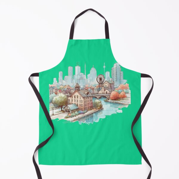 Item preview, Scenic View of Bloor Street and Old Mill in Toronto - A 3D Perspective,   designed and sold by PaintMeWorld.