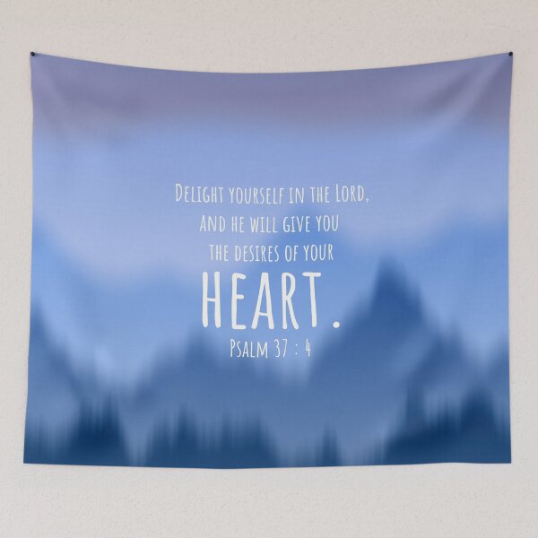 Item preview, Psalm 37 : 4 - Delight yourself in the lord - Bible passage designed and sold by JF Designs.