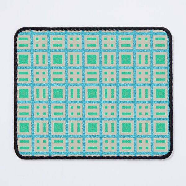 Item preview, Abstract Grid Design with Green and Blue designed and sold by Genie-0750.