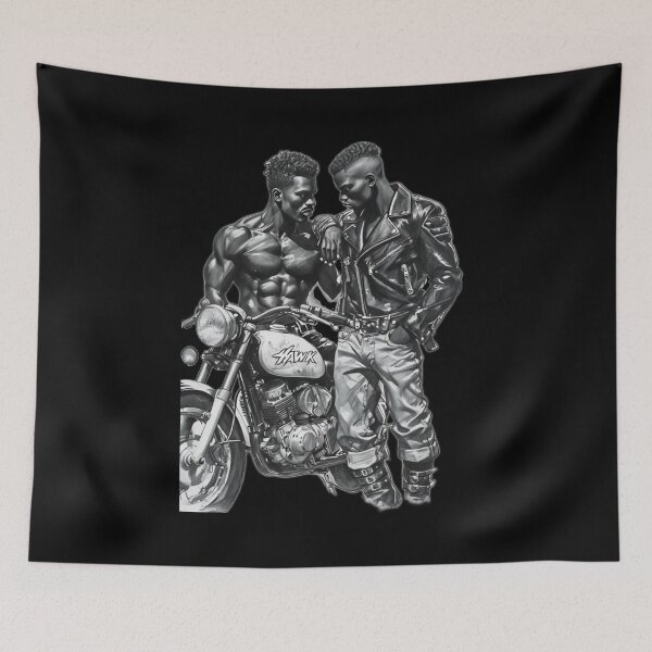 Item preview, Gay Leather Biker Series Ugandan Heat Leder Pride Graphic Design designed and sold by ItsAKinkThing.