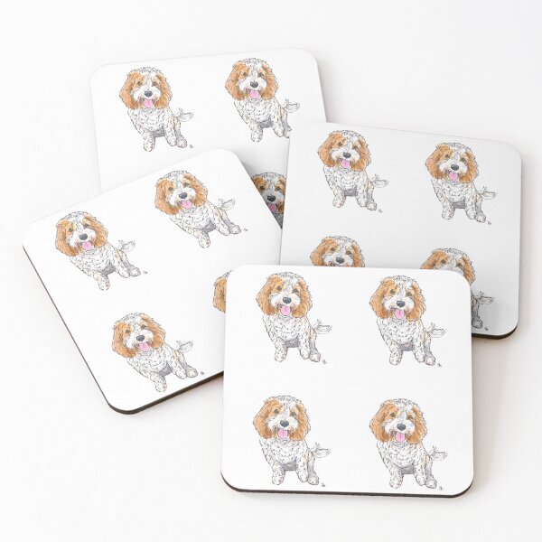 Item preview, Tan and White Cavapoo designed and sold by rita-andi.
