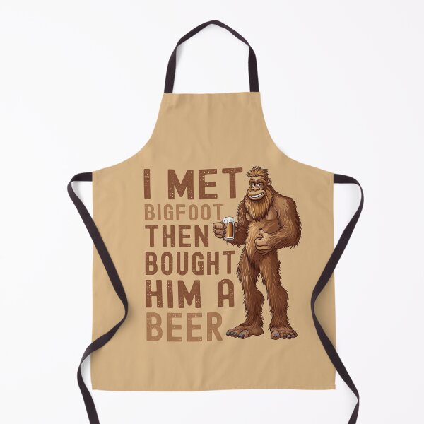 Item preview, I Met Bigfoot Then Bought Him a Beer - Funny Sasquatch Drinking Design designed and sold by TheSillySartor.