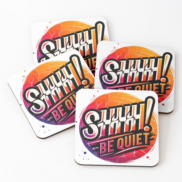 Item preview, SHHH! Be Quiet - Bold and Stylish Graphic Design designed and sold by Eksama Design.
