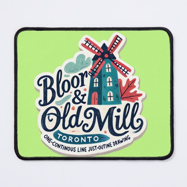 Item preview, Scenic View of Bloor Street and Old Mill in Toronto - A 3D Perspective, designed and sold by PaintMeWorld.