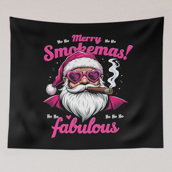Item preview, Happy Smokemas Funny Santa with Big Cigar designed and sold by Blok45.
