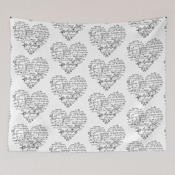Item preview, Math Lover's Heart: Chalkboard Formula Art designed and sold by Margival.