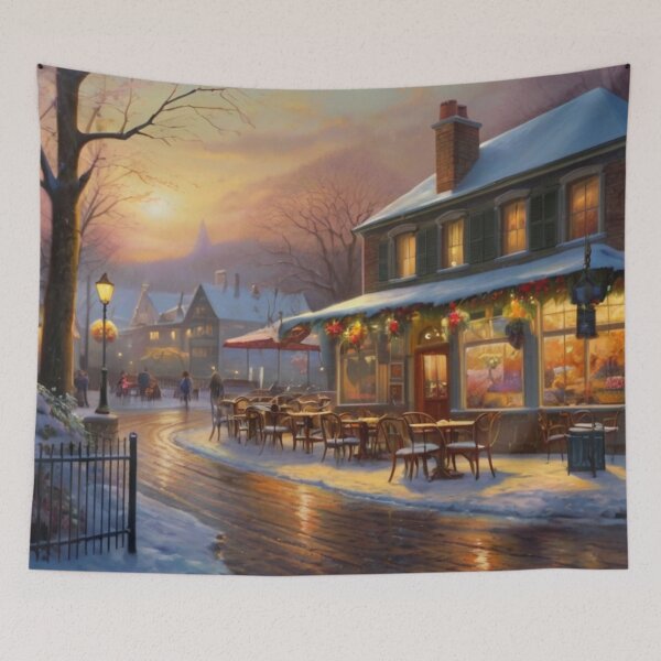 Artikelvorschau, A Winter’s Retreat at the Corner Café entworfen und verkauft von BlareBlare.