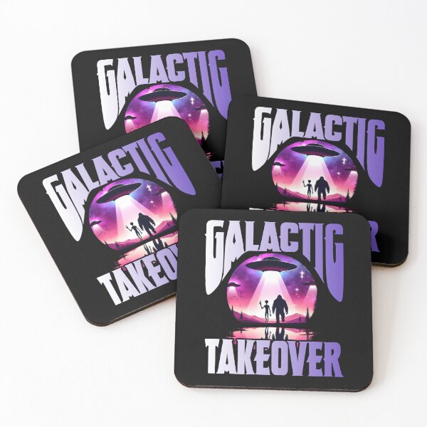 Item preview, GALACTIC TAKEOVER funny alien invasion UFO sci fi aliens and big foot space explorer space lover designed and sold by Jt41.