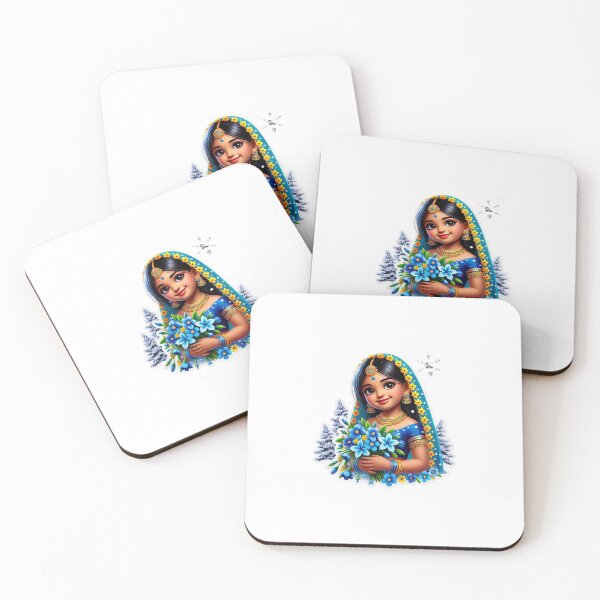 Item preview, Indian young girl with flowers and in Indian traditional dress. designed and sold by Chase12921.