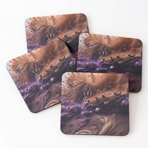Item preview, Celestial Depths, Abstract swirls of Mocha Mousse and purple hues create a explosive composition designed and sold by Tony Anastasi.