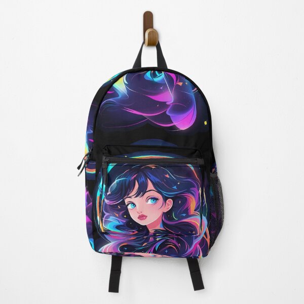 Item preview, Galactic Girl & Neon Beauty | Anime Girl in Cosmic Fantasy designed and sold by Whisky1111.