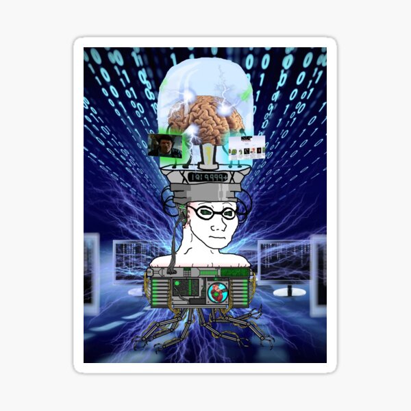Vista previa del artículo con la obra «Wojack memes cerebro grande», diseñado y vendido por arukan11.