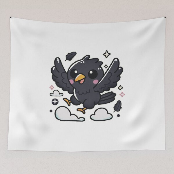 Item preview, Cheerful Crow Soaring High designed and sold by PieChocolate.