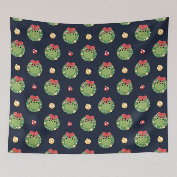 Item preview, Frog Christmas Wreath designed and sold by theladyernestember.