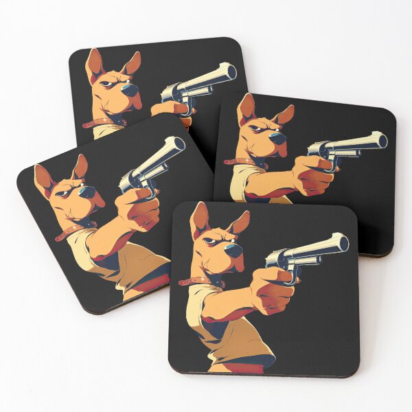 Item preview, Dog with gun designed and sold by obstinator.