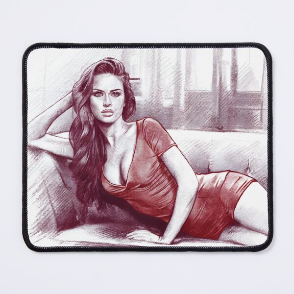 Item preview, Woman on Sofa – Minimalist Illustration designed and sold by Jawoahl.