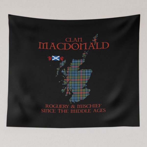 Artikelvorschau, Clan MacDonald of P.E. Island Tartan Schottland Karte Andreaskreuz Flagge und steigender Löwe schottischen entworfen und verkauft von Clan1093.