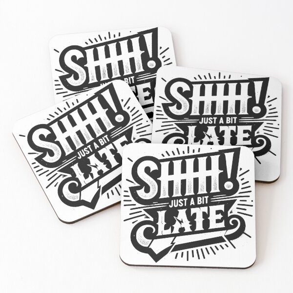 Item preview, SHHH! Just a Bit Late  - Vintage Drawing Design designed and sold by Eksama Design.