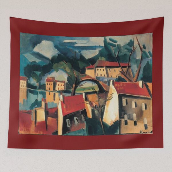 Item preview, Village on the River Maurice de Vlaminck designed and sold by CristalleLisa.