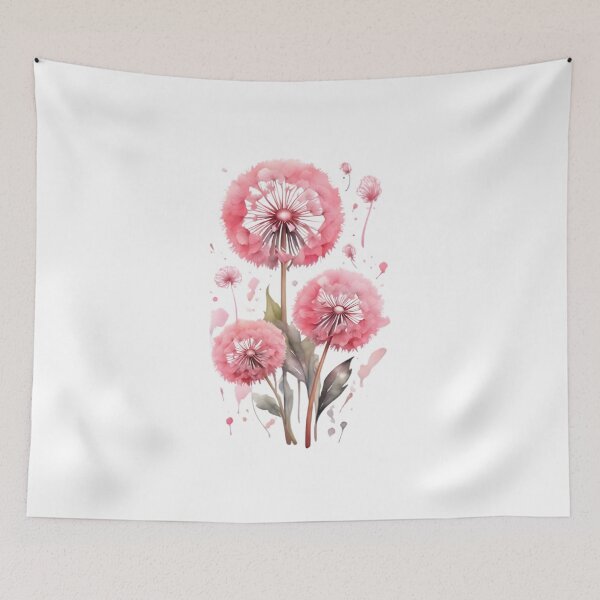 Item preview, Pink Dandelion (Taraxacum) designed and sold by HOMETOWN86.