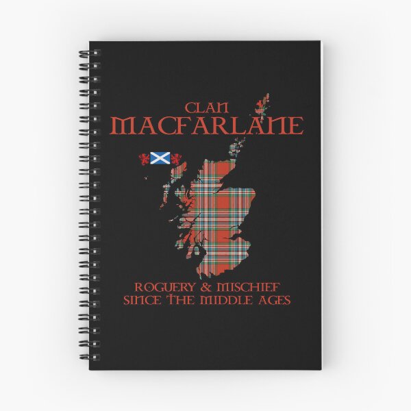 Item preview, Clan MacFarlane tartan Scotland map Saltire flag and lion rampant scottish designed and sold by Clan1093.