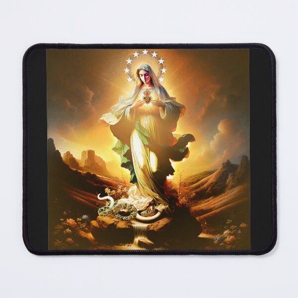 Item preview, Queen of Heaven: Mary Crowned with Twelve Stars Crushing the Serpent designed and sold by Sanctum Icons.
