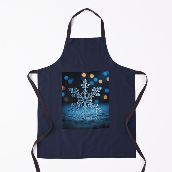 Item preview, Christmas Snowflake on snow crystal navy snow cinematic designed and sold by cheekylorns.