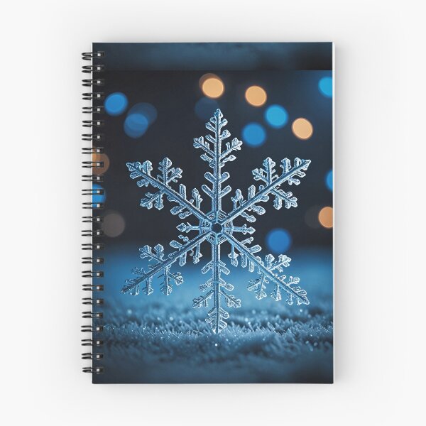 Item preview, Christmas Snowflake on snow crystal navy snow cinematic designed and sold by cheekylorns.
