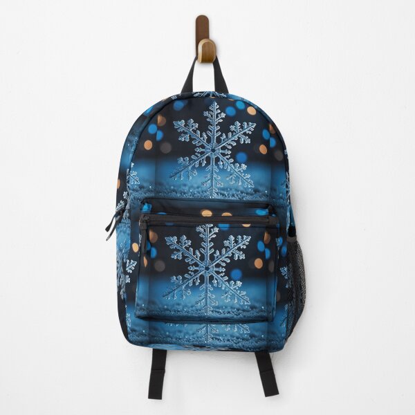 Item preview, Christmas Snowflake on snow crystal navy snow cinematic designed and sold by cheekylorns.