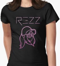 Rezz - Glitter Pink Tailliertes T-Shirt für Frauen