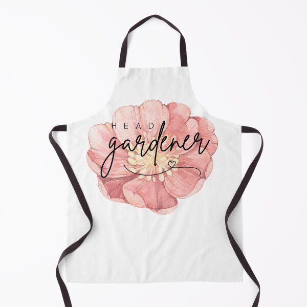 Item preview, Head Gardener Pink Flower with a smile and heart.  designed and sold by Katrina-Clayton.