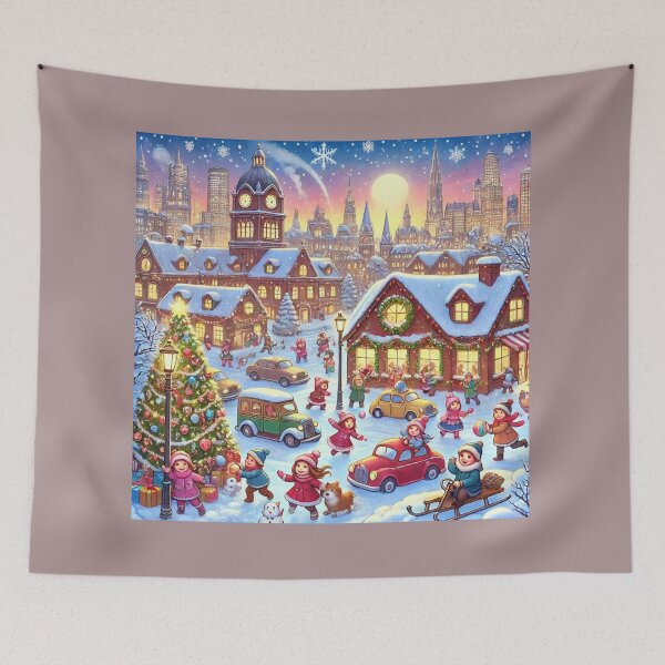 Item preview, Magical Christmas Eve Winter Wonderland - Holiday Background designed and sold by choder61.