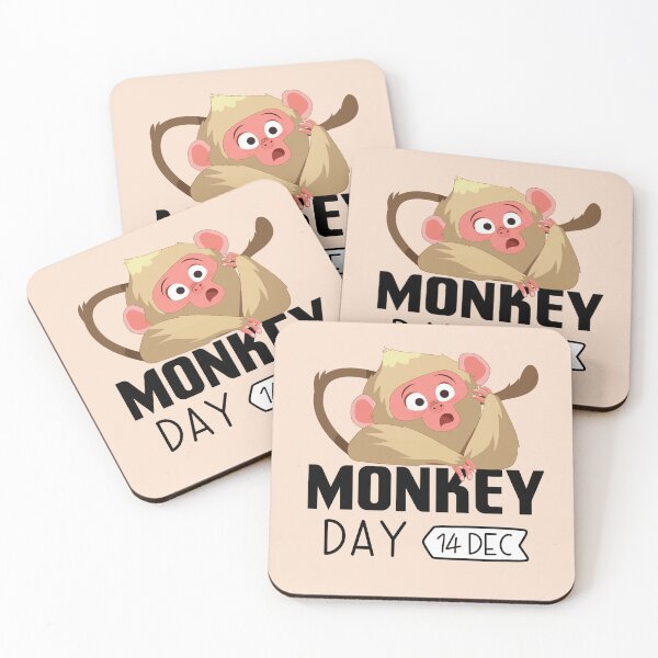 Item preview, 14 December Monkey Day - Wacky Holidays designed and sold by ChemicalXShop.