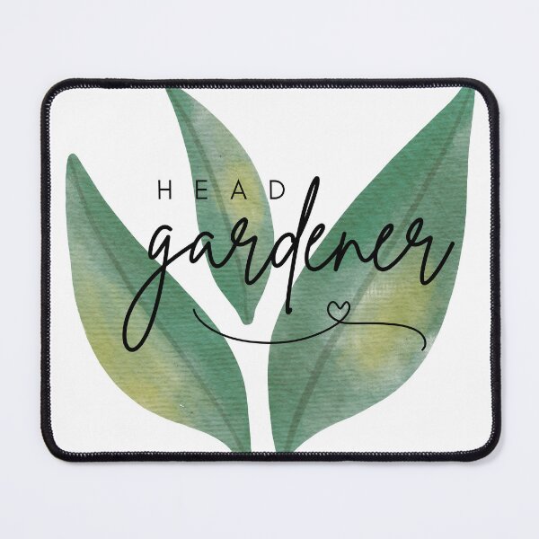 Item preview, Head Gardener Leaf with a smile and heart. designed and sold by Katrina-Clayton.