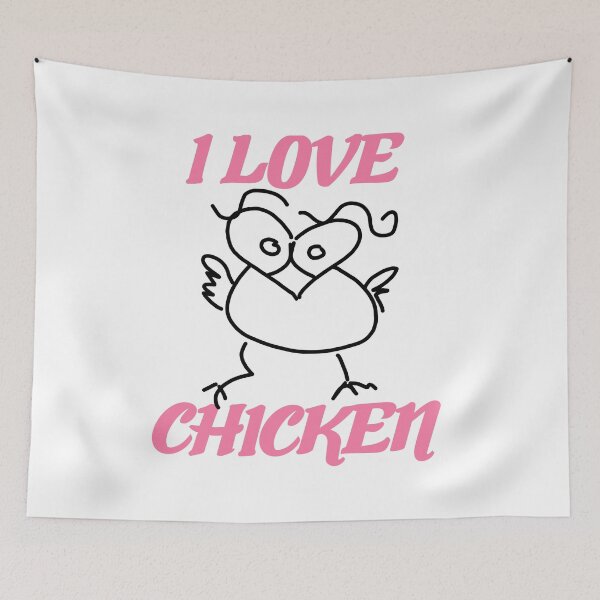 Item preview, Rosa i love chicken creative chicken designed and sold by vibeno1.
