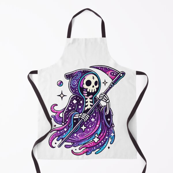Item preview, Whimsical Galaxy Grim Reaper - Cosmic Charm designed and sold by Kawaii-n-Spice.