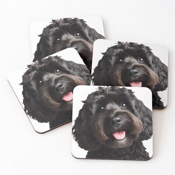 Item preview, Happy Black Cockapoo designed and sold by HappyDogPark.