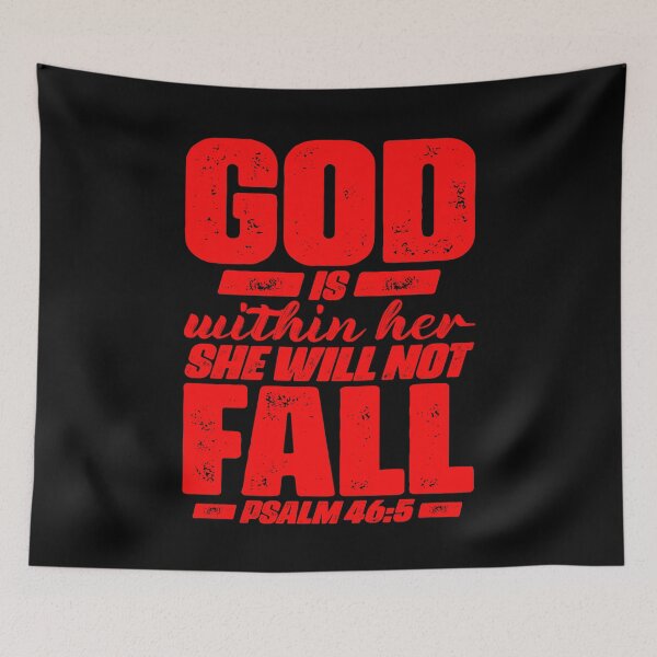 Item preview, Psalm 46:5 God Is Within Her She Will Not Fall designed and sold by plushism.
