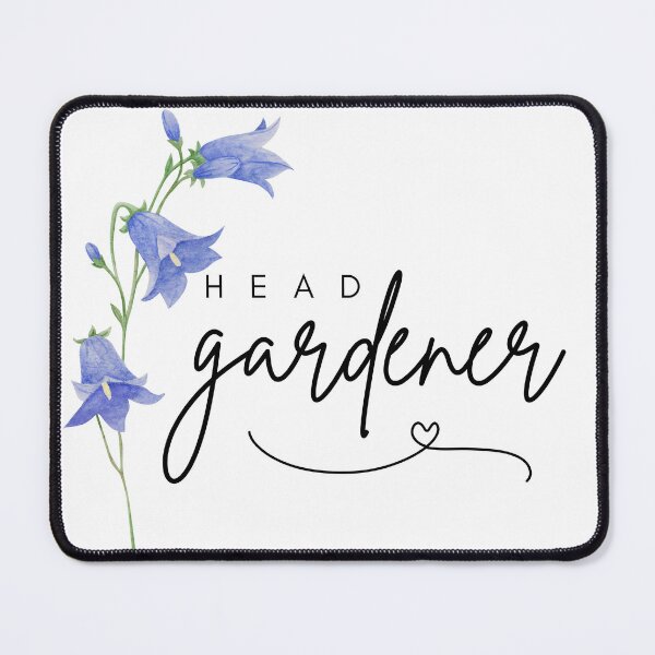 Item preview, Head Gardener Bluebells with a smile and heart. designed and sold by Katrina-Clayton.